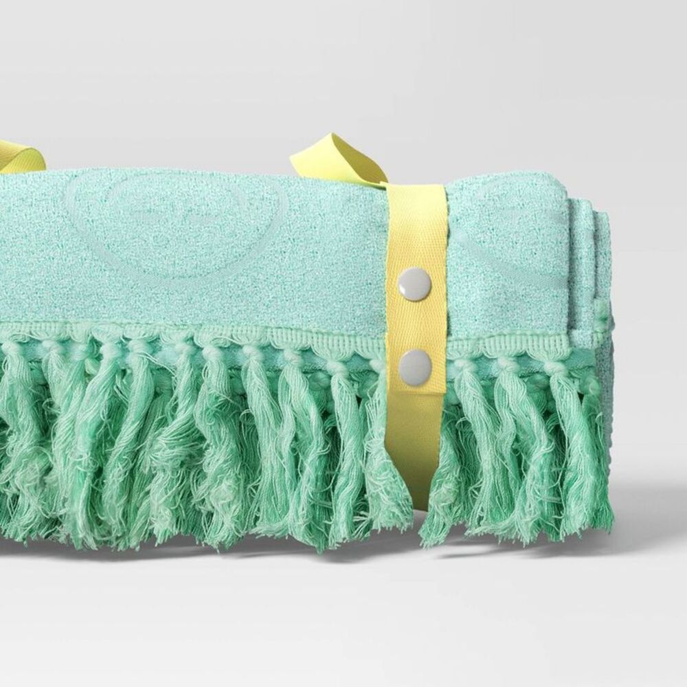 Sun Squad - 2 Person Beach Blanket Aqua Green - Sun Squad Aqua Green - Picture 3 of 3